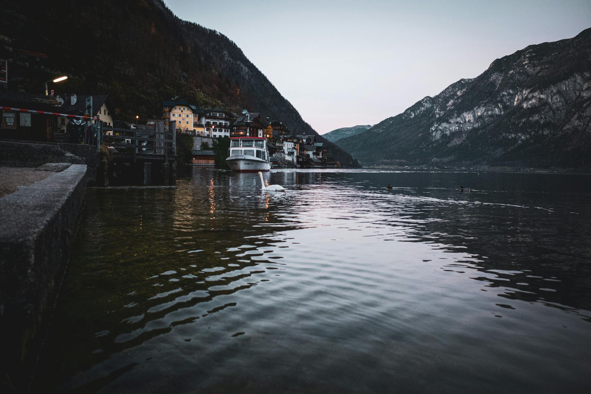 Terrasse bei Sonnenuntergang